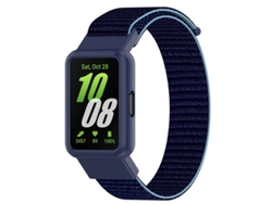 Correa de nailon compatible con el Samsung Galaxy Fit3. Azul marino oscuro. Samsung Fit3 Yunzii.