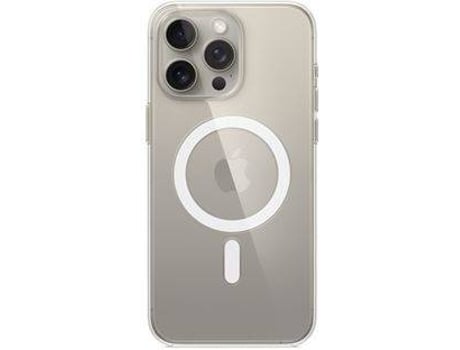 Funda APPLE iPhone 15 Pro Max Clear Case com MagSafe (Transparente)