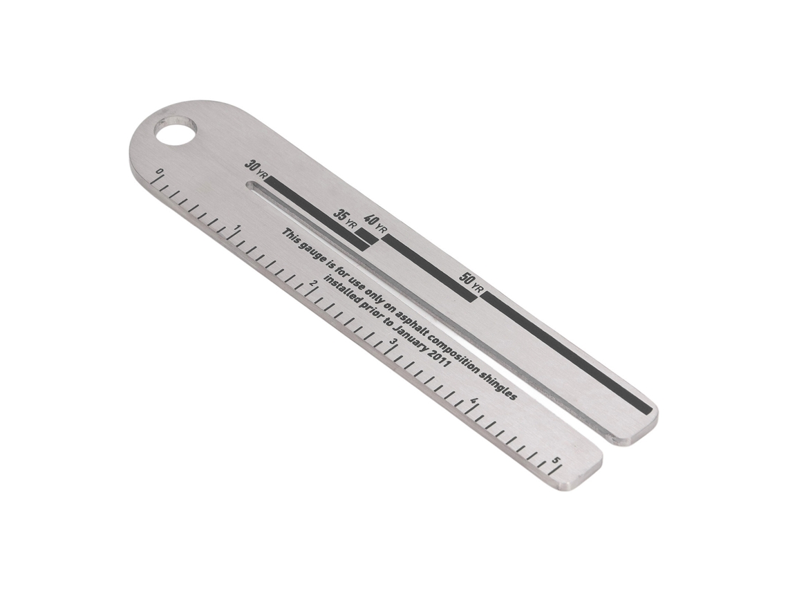 Herramienta De Medición De Espesor Para Tejas 2 Piezas 5 Pulgadas Shingle Gauge