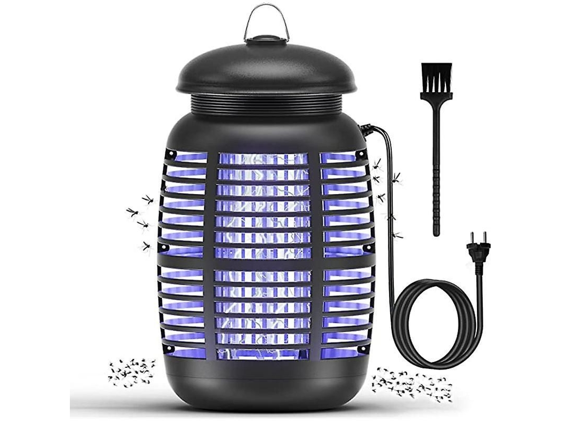 Lámpara repelente de mosquitos UV de 15 W con atrayente, eléctrica de 4200 V, alcance efectivo de 80 m, para interiores y exteriores.