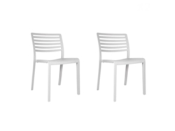 RESOL LAMA Set 2 Silla Interior Exterior Blanco