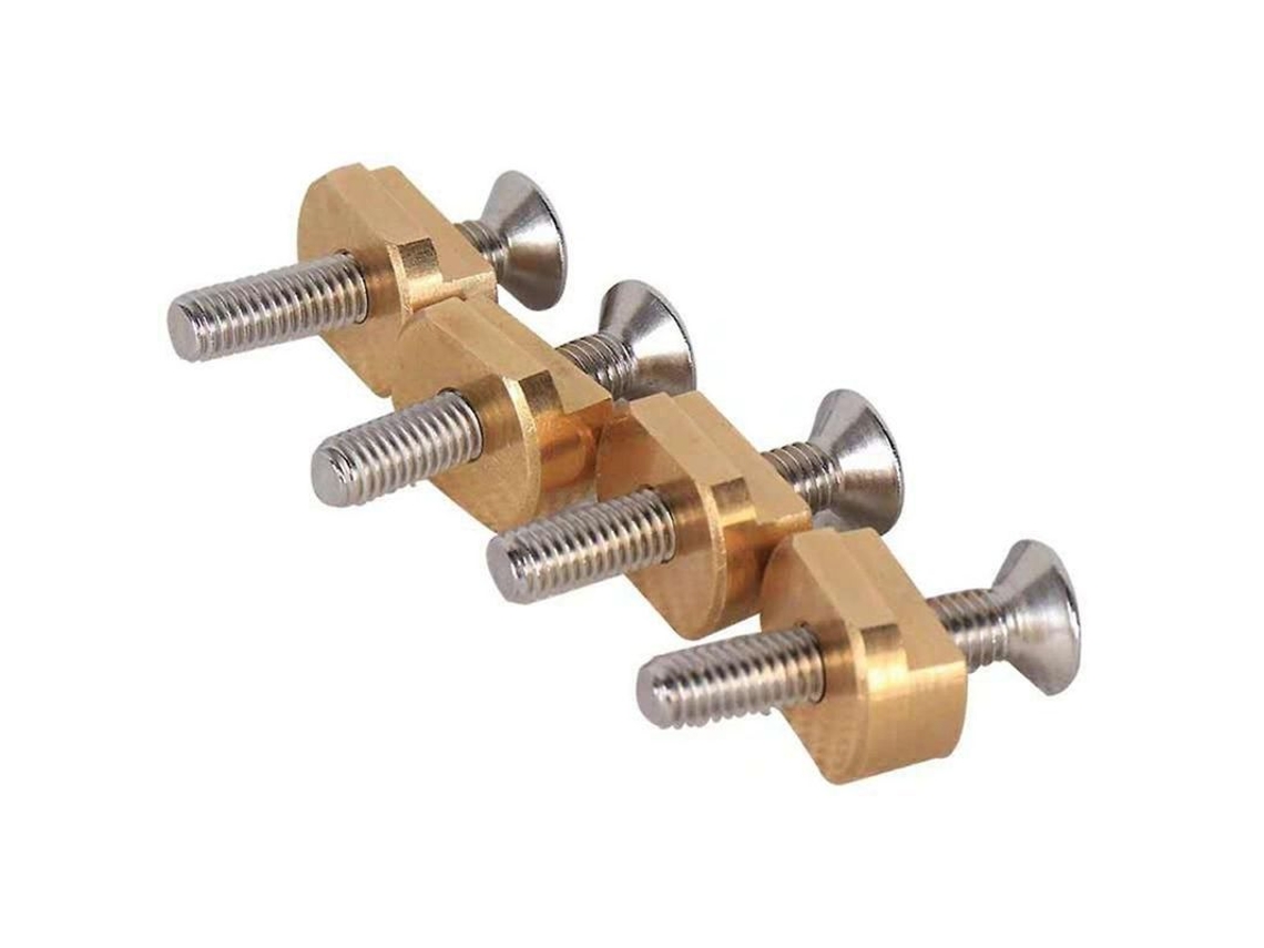 4 Piezas Tuerca T M6 Y 4 Tornillos Para Montaje De Hydrofoil, Compatibles Con Todas Las Pistas De Surf Sdu, Latón