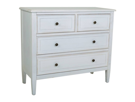 Consola de madera blanca 85x36x75h cm