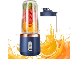Licuadora portátil azul, recargable, eléctrica, para batidos/smoothies, gimnasio/hogar/camping ZYBLSSBB