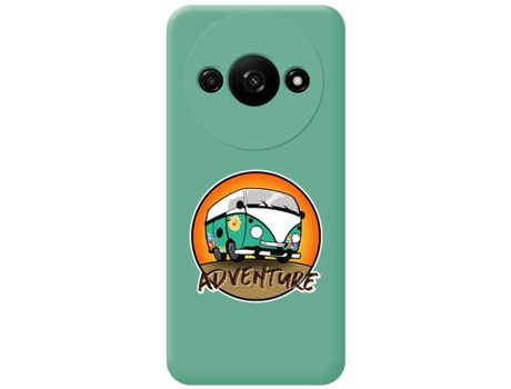Funda Diseño Adventure para Xiaomi Redmi A3 TUMUNDOSMARTPHONE Silicona Líquida Verde