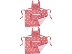 2 De Cocina Con Resistente Y Conjunto Delantales