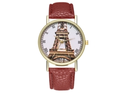 Reloj De Cuarzo Elegante Casual Unisex De Moda Para Regalo (marrón)