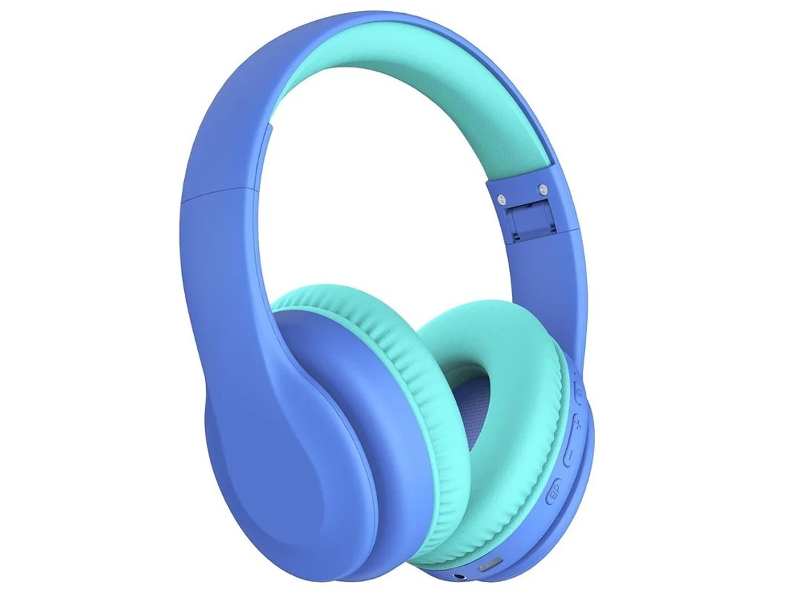 Auriculares Infantis Limite Volume Yizhood Bluetooth Azul
