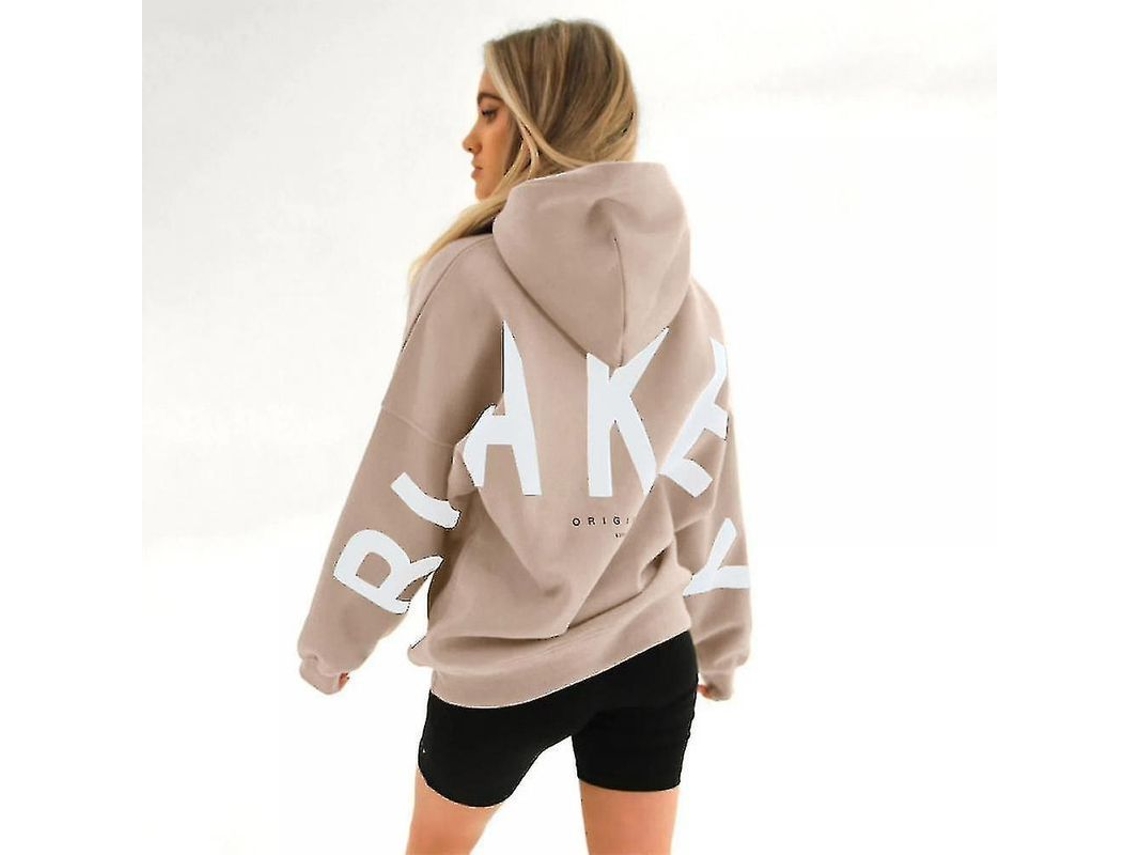Sudadera con capucha extragrande para mujer Blakely 2026 con mangas largas holgadas, cuello redondo, tallas S-2XL, verano y otoño.