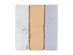 Juego de 3 pañales de muselina Seally Me Kikkaboo de 75 x 75 cm