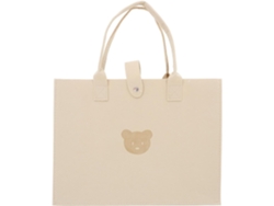 Beige Viajes Bolso Grande De Fieltro Para
