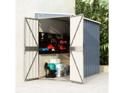 Refugio de Jardín Colgante 118x194x178 cm Acero Galvanizado. Preciosa casa gris