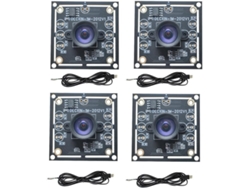 4 Unidades De Módulo De Cámara Ov9732 De 1 Mp, 1280x720, 30 Fps Y 100 Grados Con Unidad Usb Incluida.