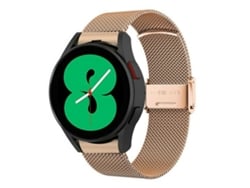 Pulsera para Samsung Galaxy Watch 4 Classic (42 mm/46 mm) - Malla milanesa de metal - Hebilla de malla de acero - Oro rosa