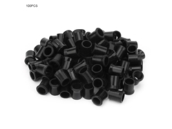 100 Puentes Desechables Para Tuberías De Caucho Médico, Color Negro/blanco (n.° 1)