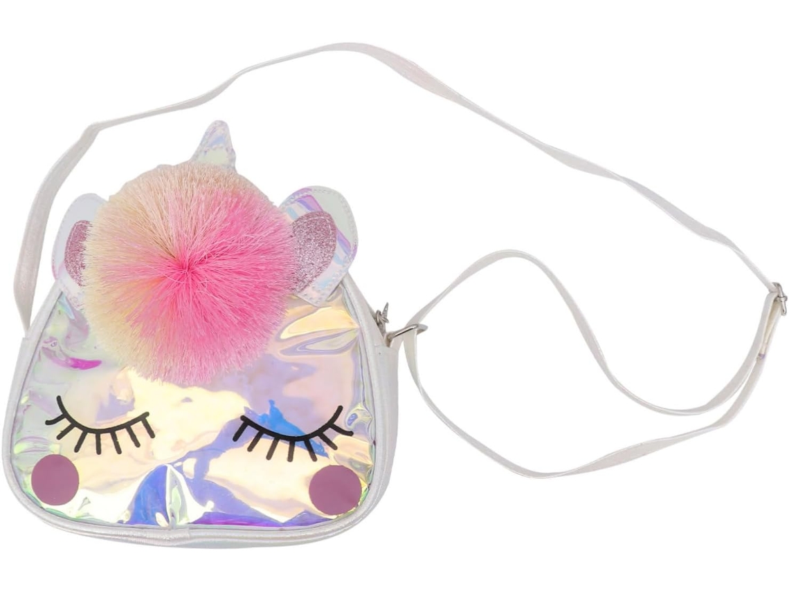 Bolsa De Ombro Unicórnio Para Meninas, Pvc Holográfico Iridescente, Bolsa De Ombro Exclusiva Para Adolescentes, Prática
