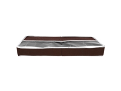 Caja Para Guardar Zapatos Con Tapa De Pvc, Cremallera, Separadores Ajustables, 80x25x10cm