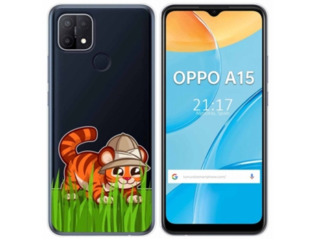 Carcasa Oppo A15 TUMUNDOSMARTPHONE Dibujos Transparente Multicolor