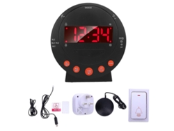 Despertador Digital Vibratório Para Surdos Com Função Soneca, Visor Led, Luz Intermitente E Campainha Com Alerta Para Quem Tem Sono Pesado.