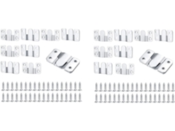 Juego De 20 Soportes Empotrados Entrelazados Para Colgar Muebles