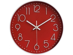 2026-reloj De Pared Silencioso 12 Pulgadas Grande No Ticking Para Cocina Sala Dormitorio Lil Rojo