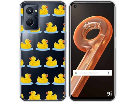 Carcasa Realme 9i TUMUNDOSMARTPHONE Dibujos Transparente Pato Multicolor