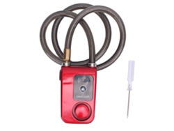 Candado Para Motocicleta Sin Llave Con Bluetooth, Alarma Antirrobo, Resistente Al Agua Ip44, Rojo.