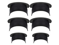 6 Tampas De Mesa De Bilhar De Plástico, Adequadas Para Bares, Lares, Cobrindo 4 Cantos E 2 Lados, Preto