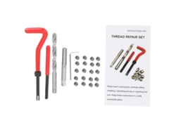 Kit De Reparación De Roscas Con Tornillos En Espiral M8*1.25, Broca Y 25 Llaves Hexagonales.