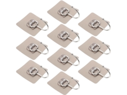 Juego De 10 Ganchos De Pared Impermeables De Acero Inoxidable,autoadhesivos
