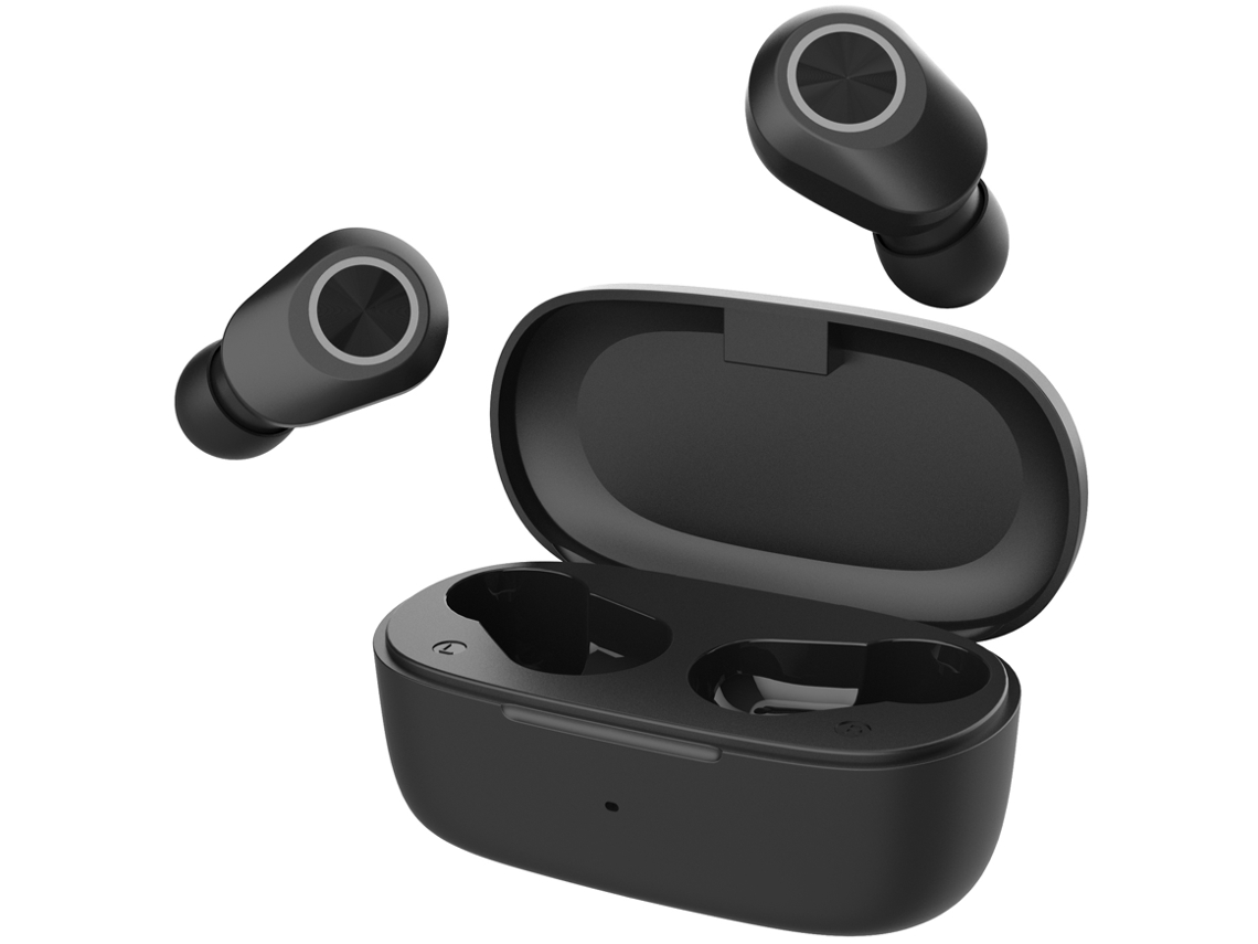 Auriculares Bluetooth GOODIS Buds (In Ear - Micrófono - Negro)