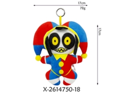 Peluche Digital De Circo: Payaso Círculo Oscuro Con Detalles Metálicos (no Se Puede Apretar).