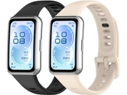 Bracelete Para Huawei Band 11/band 11 Pro Bracelete De Silicone De Cor Sólida 2pcs Estilo 3 Gertiz
