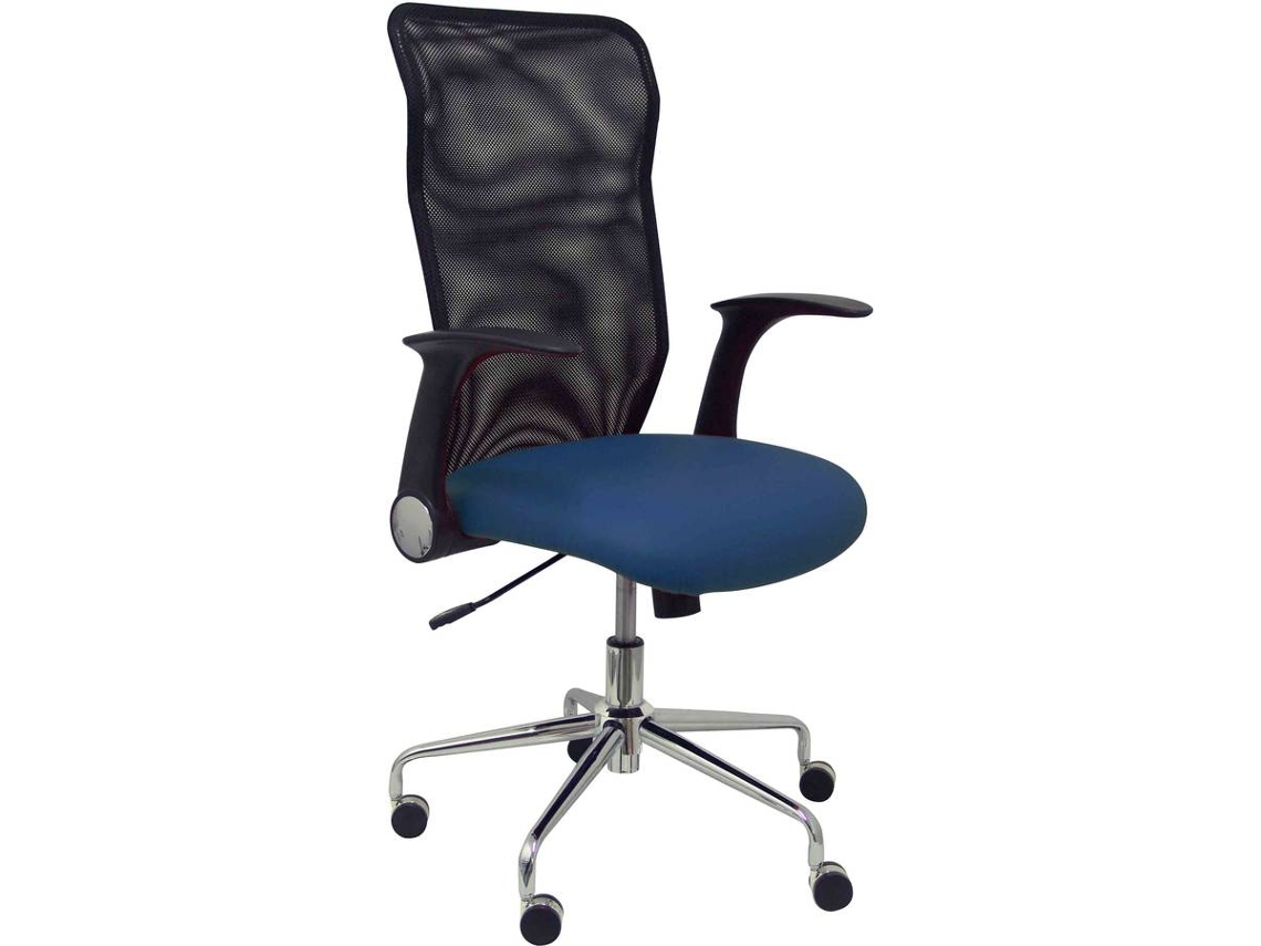 Silla Operativa PYC Minaya Azul (Brazos Ajustables - Malla)