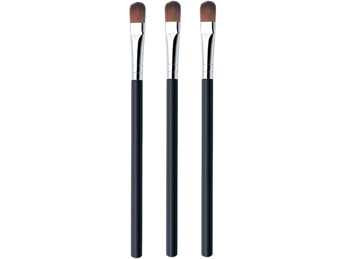 3 Brochas Para Sombras De Ojos - Aplicadores De Sombras De Ojos, Brochas De Maquillaje Para Ojos, Iluminador, Base De Maquillaje, Corrector