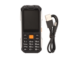 Telefone Celular Para Idosos 2g Desbloqueado Botões Grandes Tela 2.4in Bateria 6800mah Dual Sim Preto