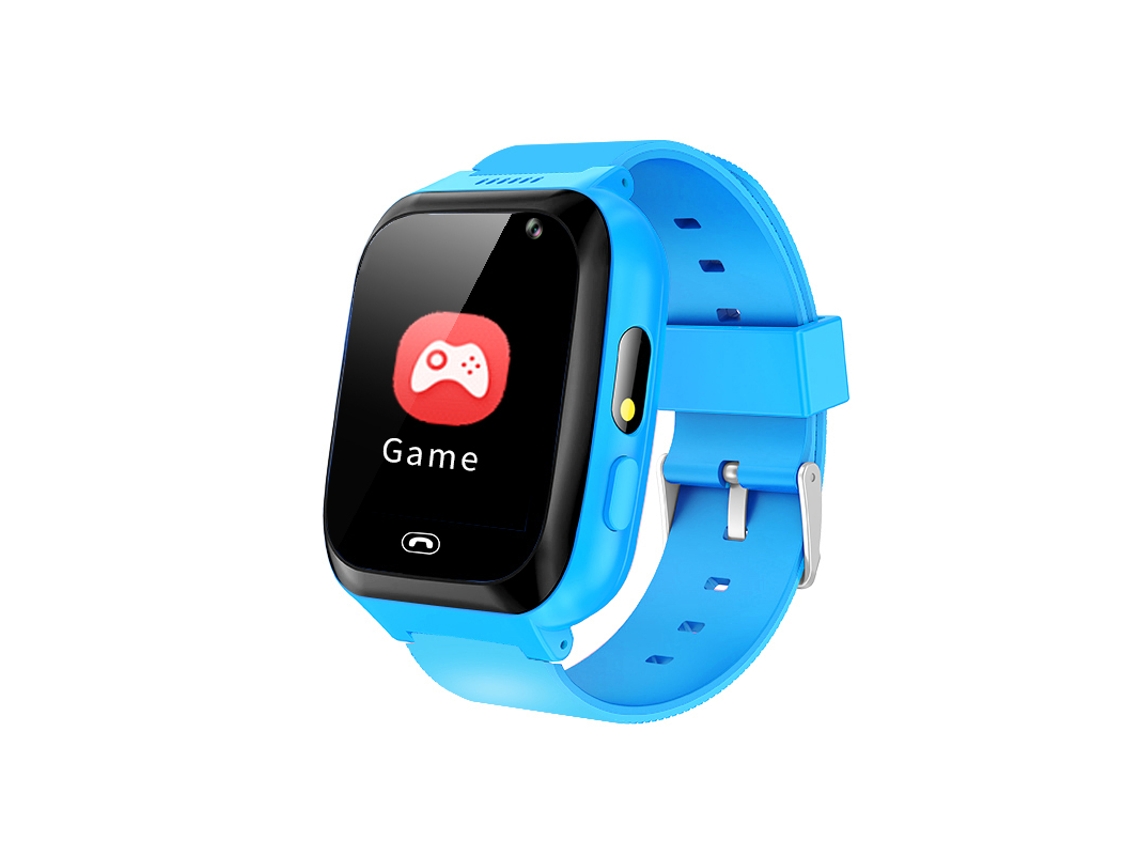 (azul) Smartwatch Com Lanterna E 6 Jogos Integrados