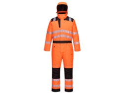 Traje de protección de alta visibilidad Portwest Pw3 Winter / Naranja Negro / L