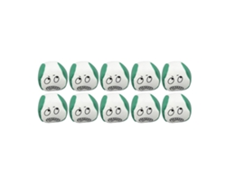 10 Bolsas De Feijão Com Padrões De Emoções Bonitas Para Jogos Ao Ar Livre Praia Cornhole Verde