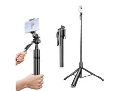 Palo Selfie Portátil Con Estabilizador Gimbal, Trípode De Escritorio, Clip Para Teléfono Y Control Remoto, 79.5 Pulgadas
