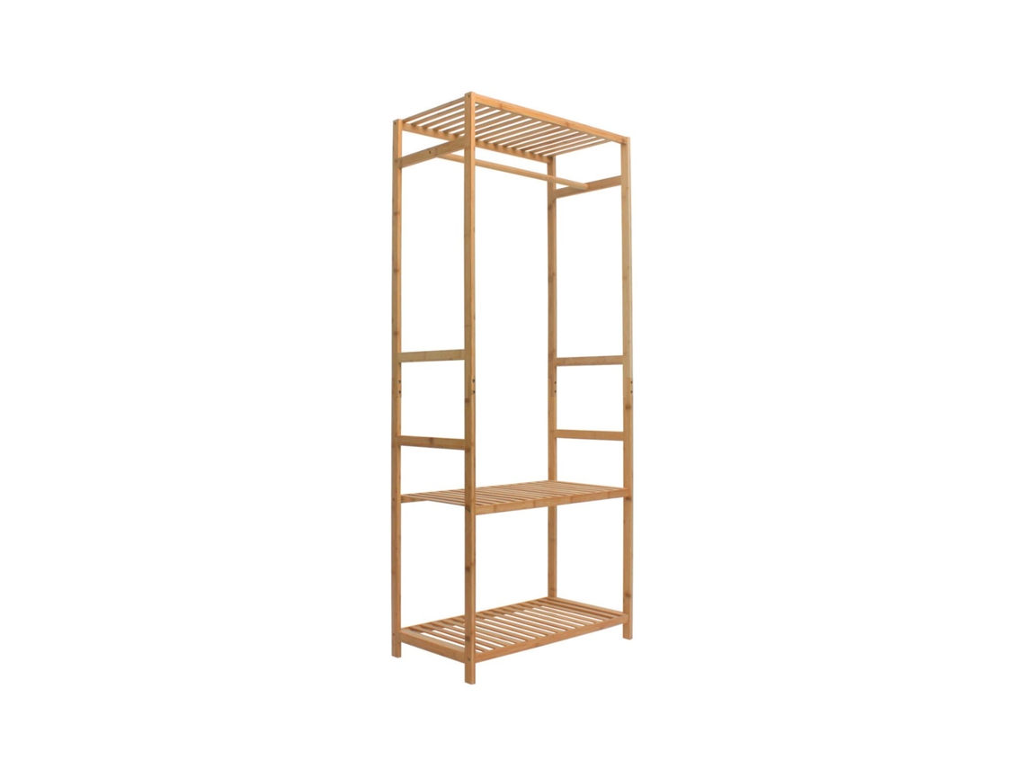 Perchero Zapatero de Bambú con Repisa 160x68x35cm 7house