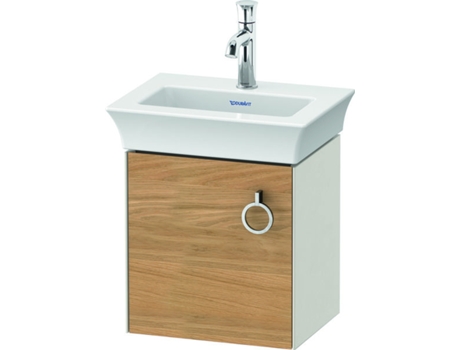 DURAVIT Tulip blanco, mueble de tocador colgado en la pared, ancho 384 x fondo 298mm, con 1x tope de puerta a la izquierda, con tirador, WT4250L