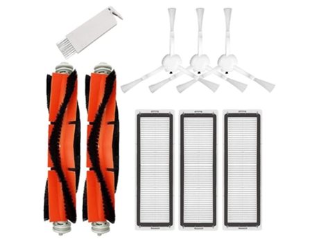 9 peças para kits de limpeza de escova lateral xiaomi dreame f9, mijia 1c