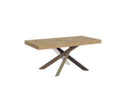 Mesa Extensible Volantis 200/304x90 Cm Roble Natural Patas Multicolor 4/c Itamoby