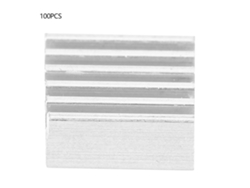 100 Piezas Disipador De Calor De Aluminio 9x4x9mm Para Placa De Amplificador Pcb Transistor Mos