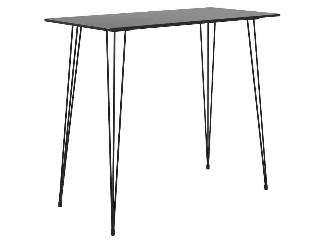 Maison Exclusive - Mesa Alta Y Taburetes De Bar 5 Piezas Negro Y Blanco
