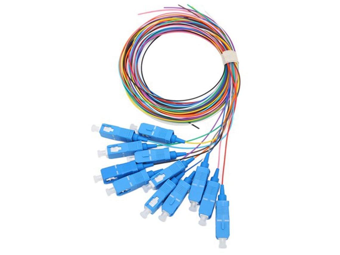 Cable De Fibra Óptica De 12 Piezas Con 12 Hilos, Fabricado En Cerámica, Con Baja Pérdida De Inserción Para Instrumentos.