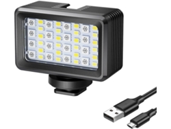 Luz de relleno con 40 LED, luz portátil, luz de bolsillo universal para cámaras. SFUSHOS