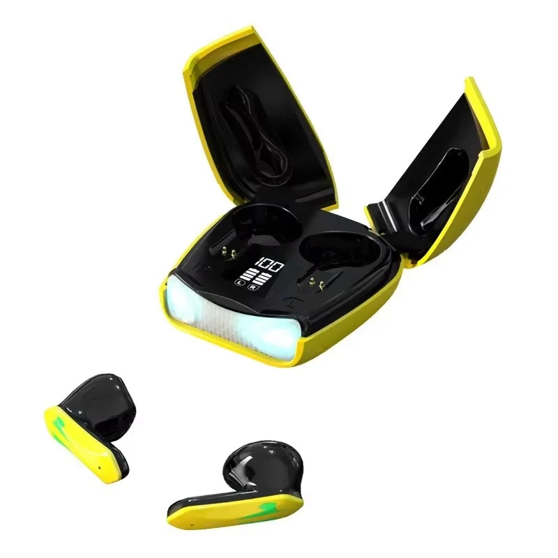 Auriculares Bluetooth para juegos (amarillos) de alta calidad y baja latencia
