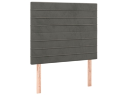 Maison Exclusive - Cabecero De Terciopelo Gris Oscuro 80x5x118/128 Cm